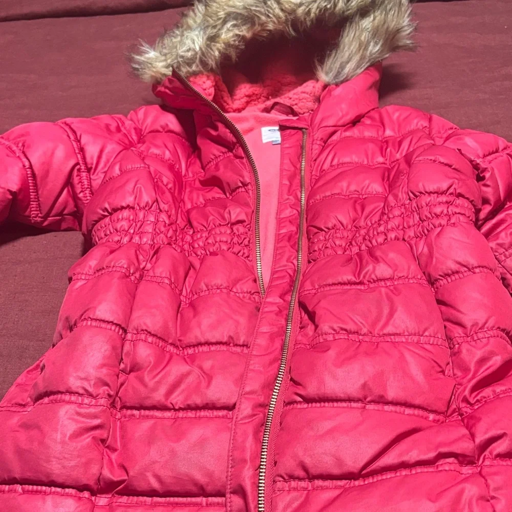 Old Navy Kids Fuchsia Puffer Jacket